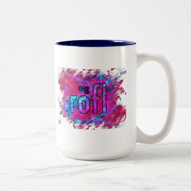 OMG! rofl Two-Tone Coffee Mug (Right)