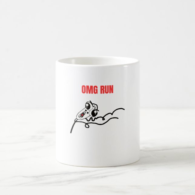 Omg Run Guy Meme Coffee Mug (Center)