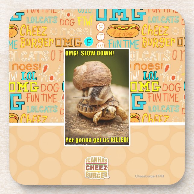 OMG! Slow down! Coaster (Front)