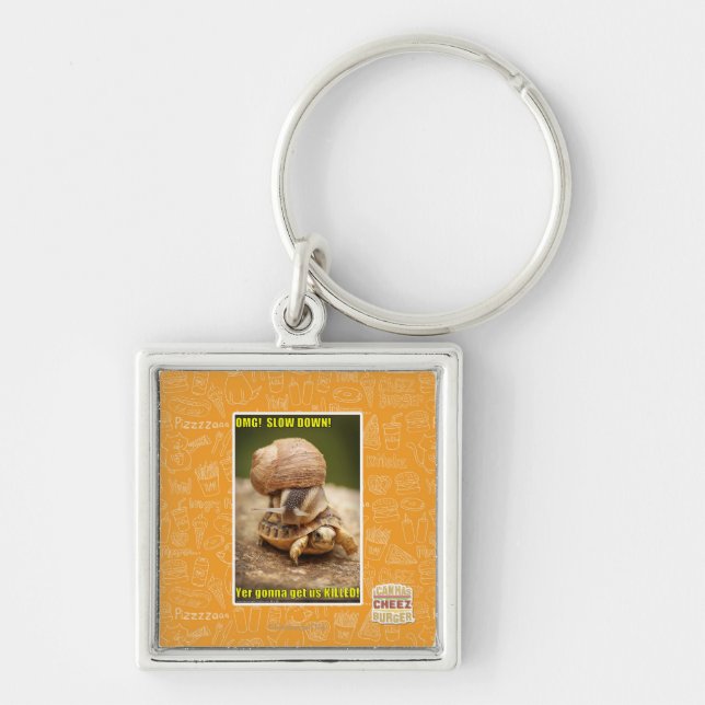 OMG! Slow down! Key Ring (Front)