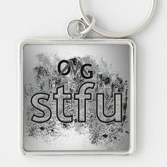 OMG! stfu Key Ring (Front)
