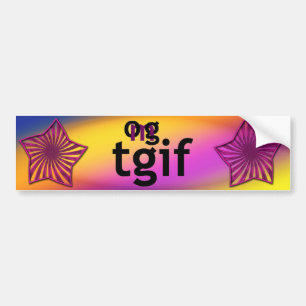 OMG! tgif Bumper Sticker