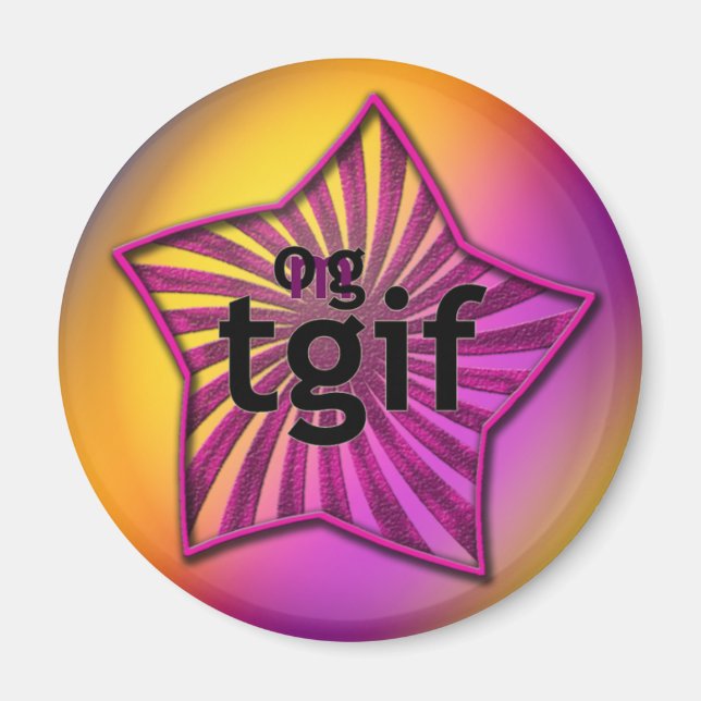 OMG! tgif Magnet (Front)