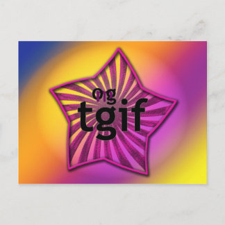 OMG! tgif Postcard