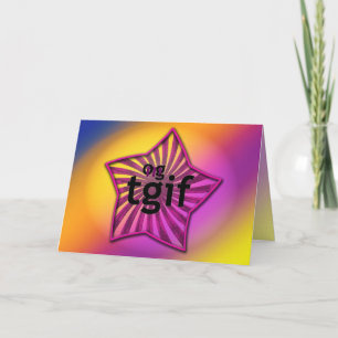 OMG! tgif Thank You Card