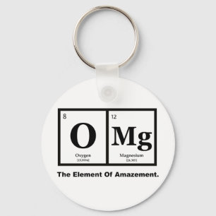 OMG the Element of Amazement, Science Humour Key Ring