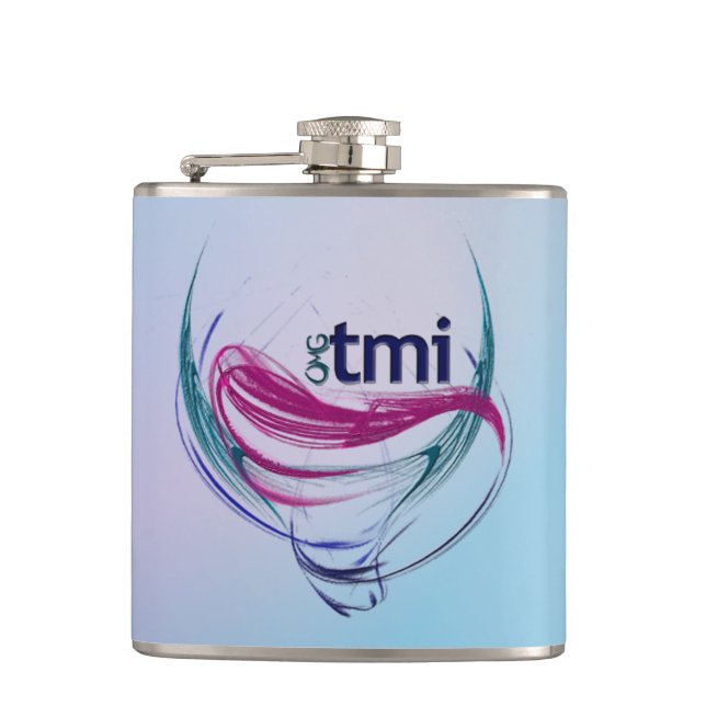 OMG! tmi Hip Flask (Front)