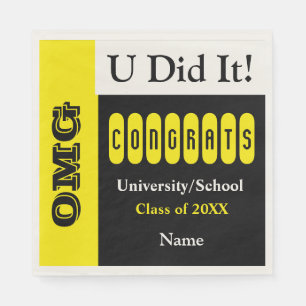 OMG U Did It Napkin