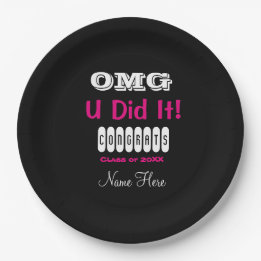 OMG U Did IT Paper Plate