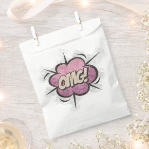 OMG! Vintage Comic Book Steampunk Pop Art Favour Bag
