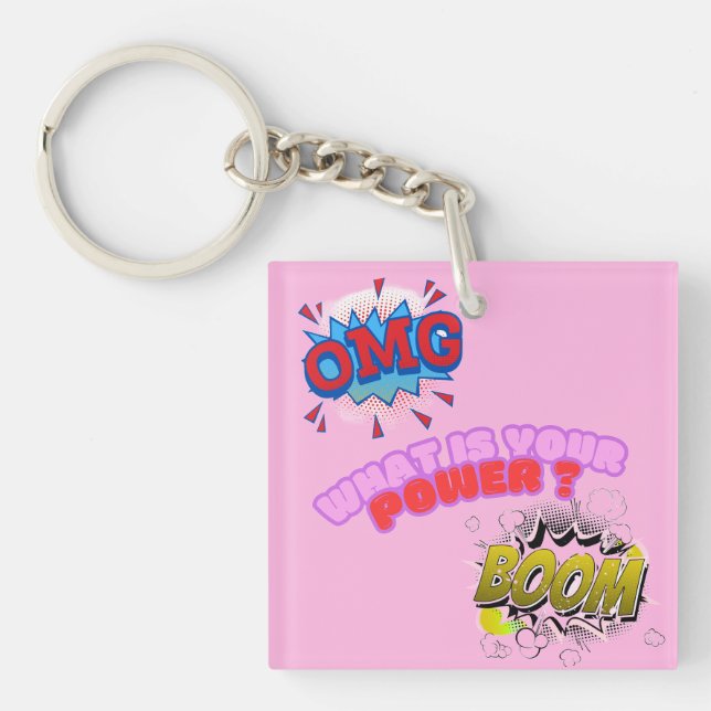 OMG,What Is Your Power ? Key Ring (Front)