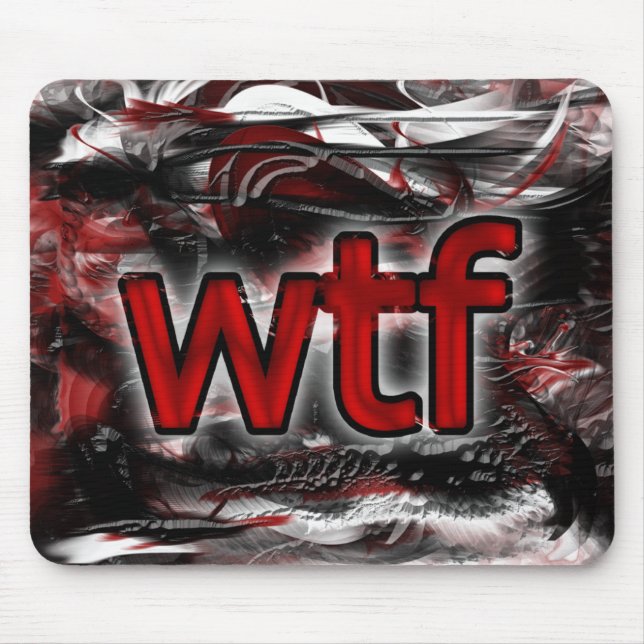 OMG! wtf Mouse Pad (Front)