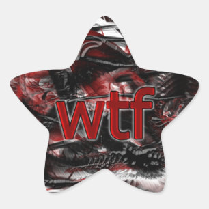 OMG! wtf Star Sticker