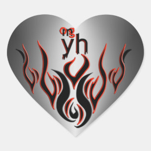 OMG! yh Heart Sticker