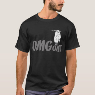 OMGoat Angora Goat  Goat Lovers OMG Grey T-Shirt