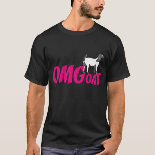 OMGoat Boer Goat the Goat Lovers OMG in Pink T-Shirt