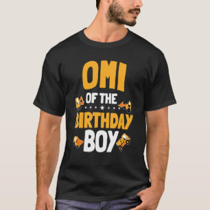Omi Of The Birthday Boy Construction Worker Bday P T-Shirt