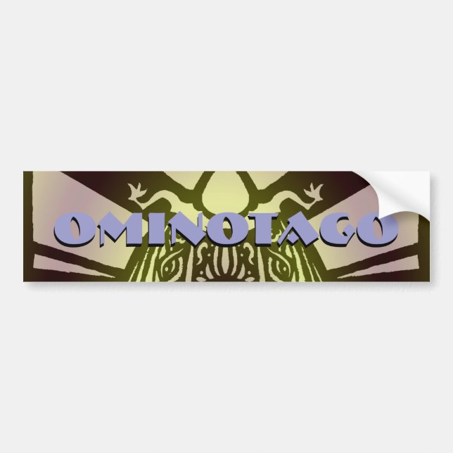 OminOtagO Tribal Bumper Sticker (Front)