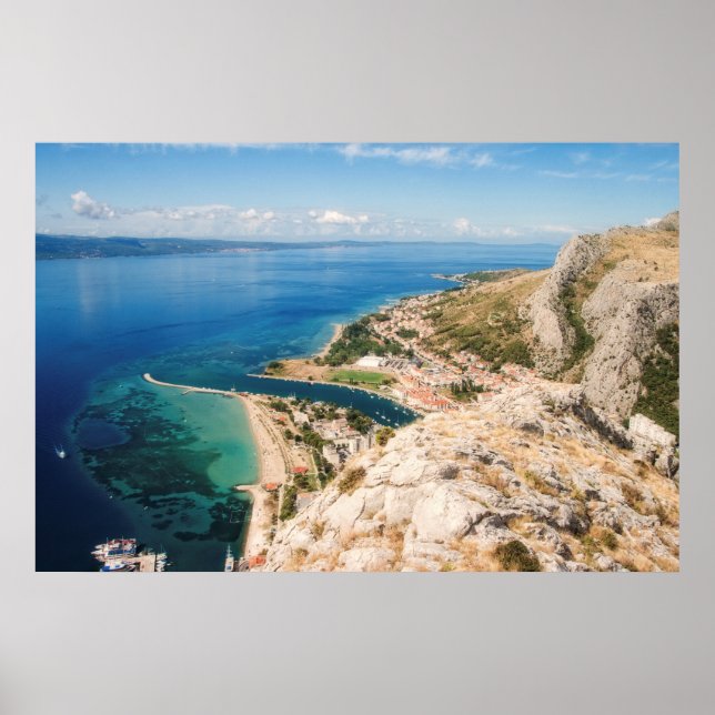 Omis, Croatia - Adriatic seaside Poster (Front)