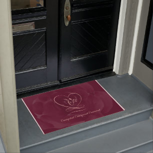 Omnipotent 2 (Cranberry) Love Letter Design Doormat