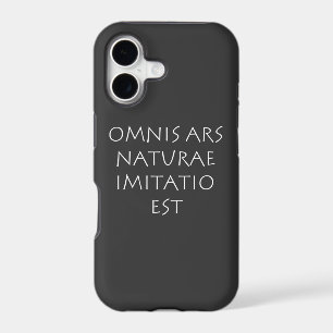 Omnis ars naturae imitatio est