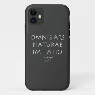 Omnis ars naturae imitatio est iPhone 11 case