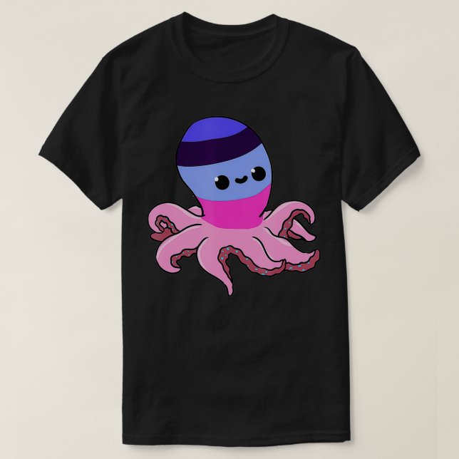 Omniseual Pride Octopus  T-Shirt (Design Front)