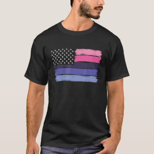 Omnisexual Flag Pride Lgbtq Usa Pride Flag T-Shirt