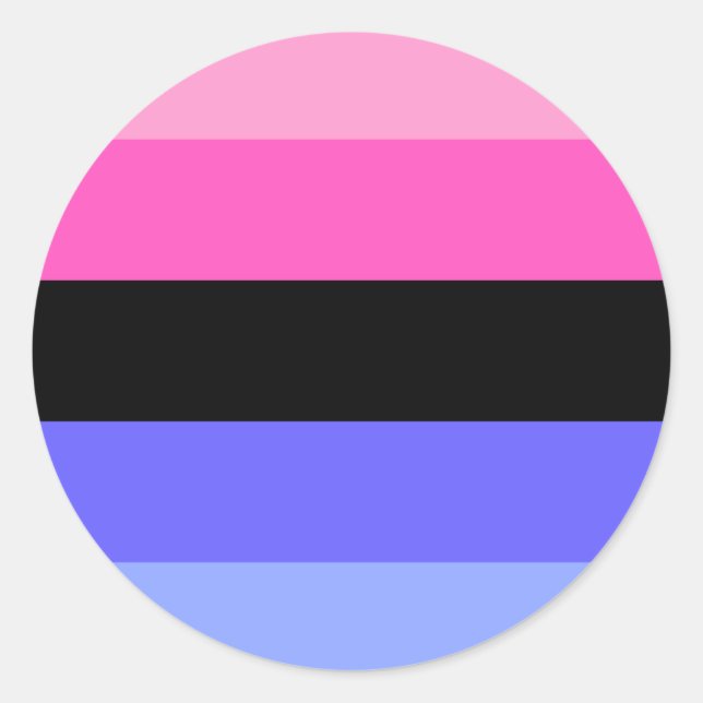 Omnisexual Pride Flag Classic Round Sticker (Front)