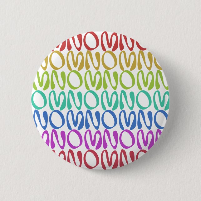 OMNOMNOMNOM 3 Rainbow 1 6 Cm Round Badge (Front)