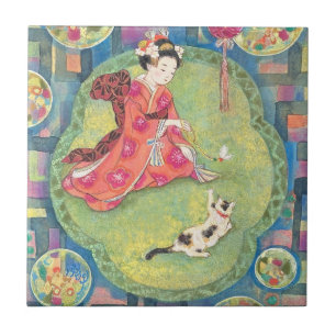 Omohide Garasu: A Little Glass Memory Ceramic Tile