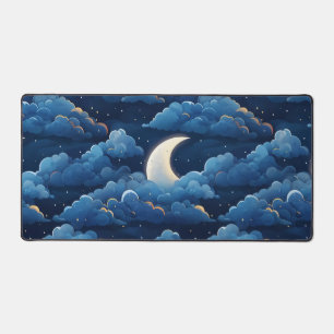 Omorfi Morphi - Desk Mat - Starry Night and Moon