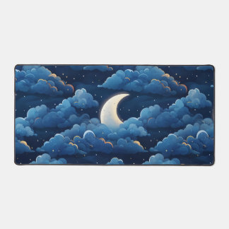 Omorfi Morphi - Desk Mat - Starry Night and Moon