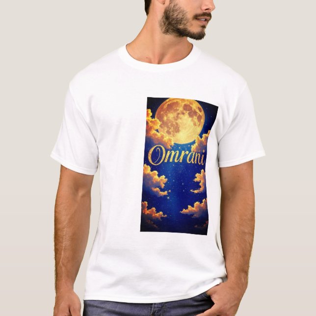 Omrani Moon Premium Statement T-Shirt (Front)