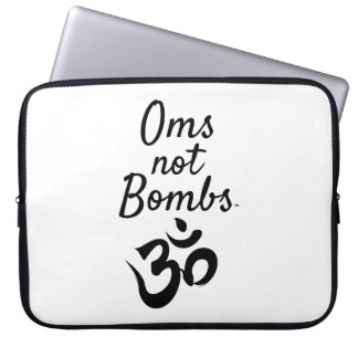 Oms Not Bombs™ Om Logo Laptop Sleeve