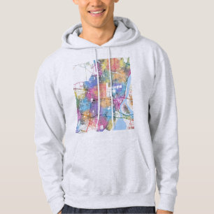 Omsk Russia City Map Hoodie