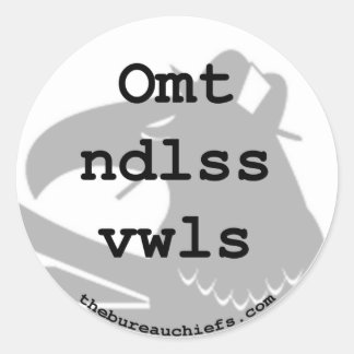 Omt Ndlss Vwls Sticker
