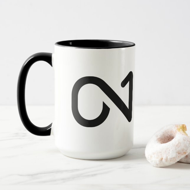 ON1 Black Logo Mug (With Donut)