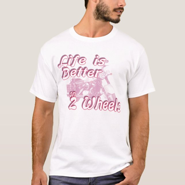 on 2 wheels T-Shirt (Front)