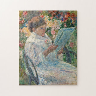 On a Balcony by Mary Cassatt Jigsaw Puzzle