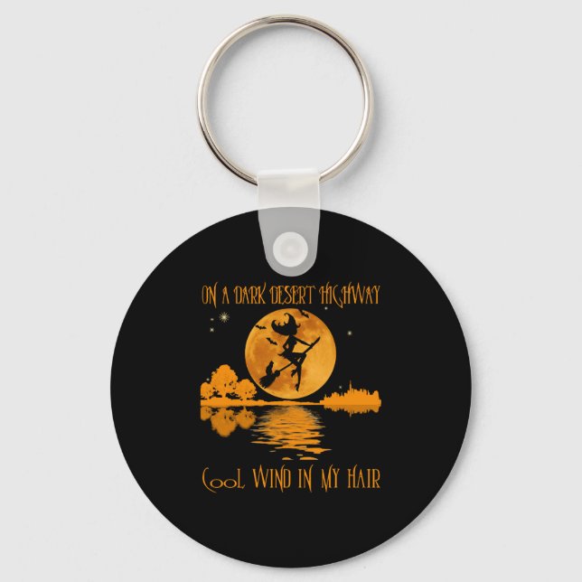 On A Dark Desert Highway witch Key Ring (Front)