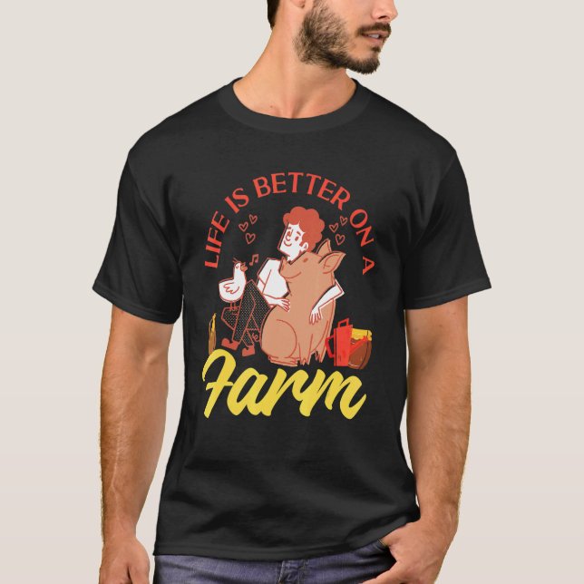   On A Farm T-Shirt (Front)