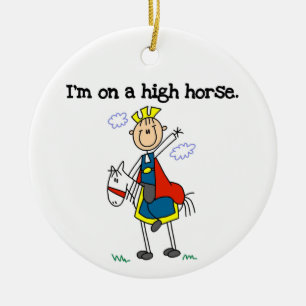 On a High Horse Ceramic Tree Decoration
