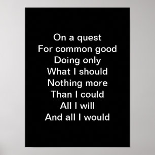 On A Quest Poster