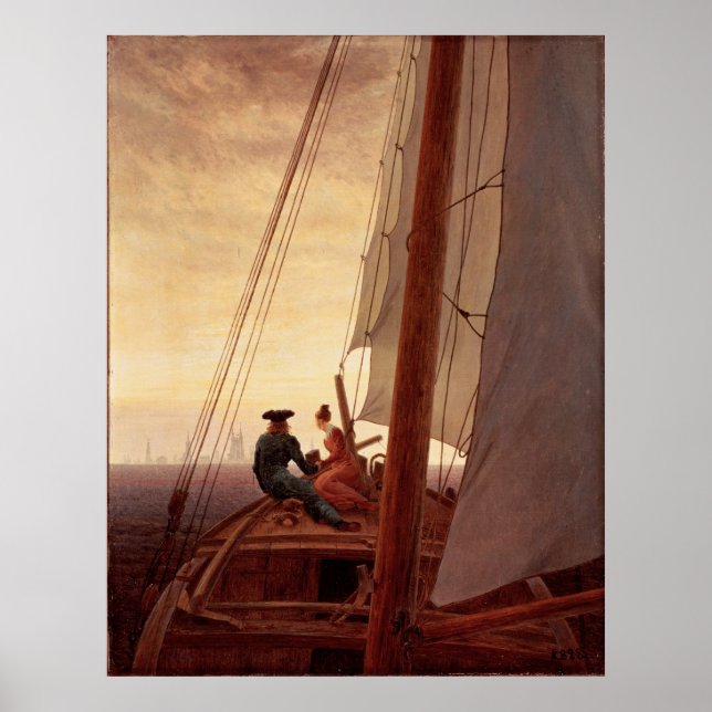 On a Sailing Ship Poster (Front)