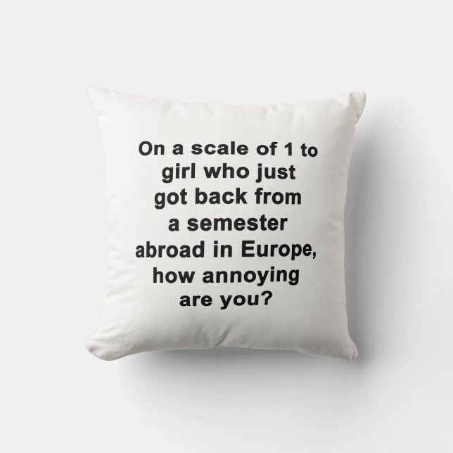 On a Scale of 1 to... Cushion (Front)