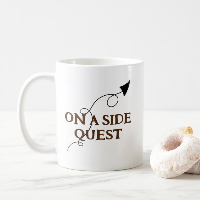 On A Side Quest Funny Mug (With Donut)