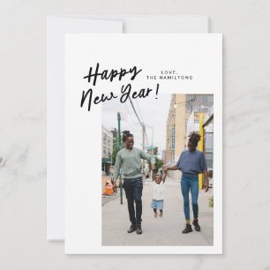 On A Slant New Year Flat Photo Card
