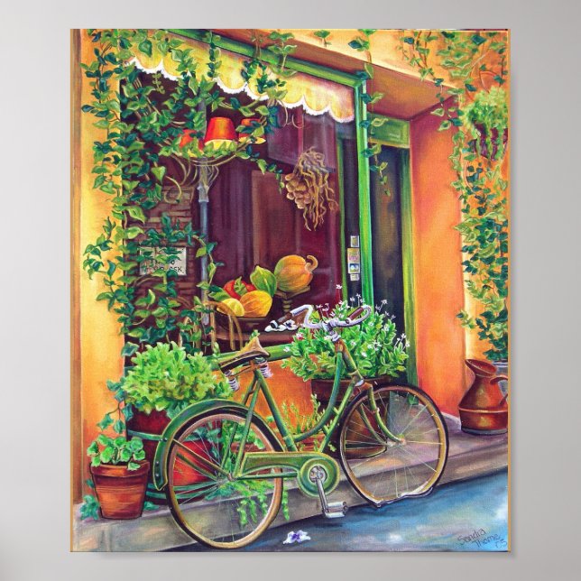 On A Street In Saint Remy Poster (Front)