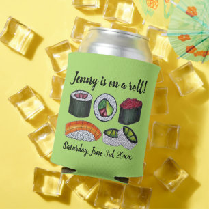 On a (Sushi) Roll Congratulations Celebration Can Cooler